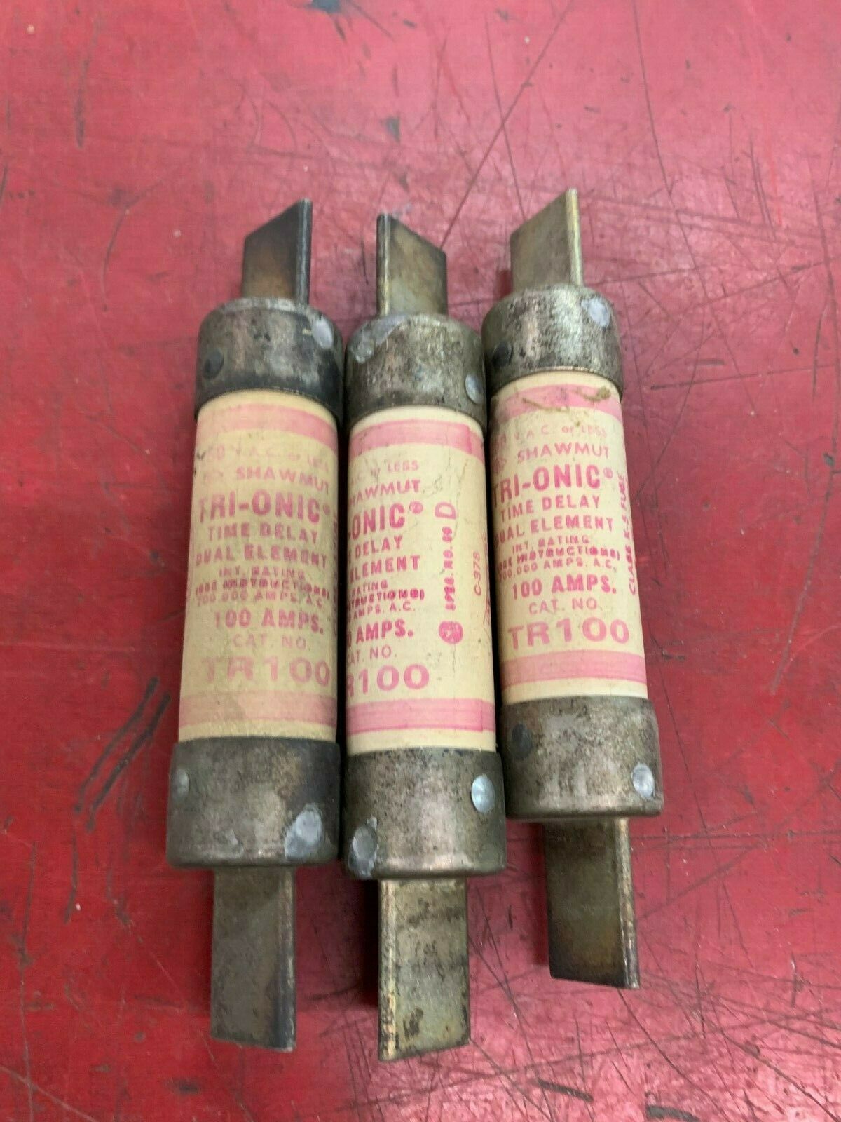 LOT OF 3 NEW NO BOX SHAWMUT FUSE TR100