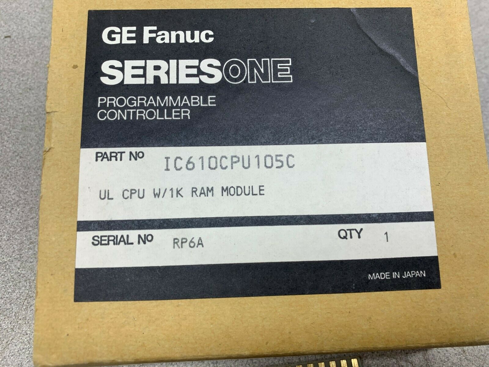 NEW IN BOX GE CONTROLLER IC610PU105C