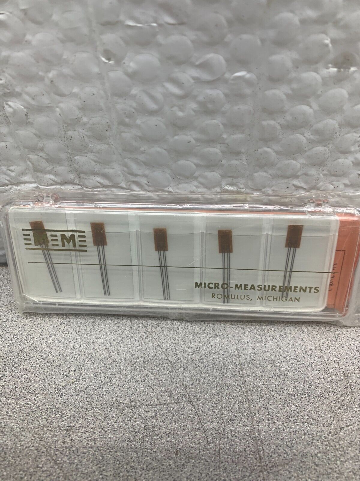 NEW PACK OF 5 MICRO-MEASUREMENTS PRECISION STRAIN GAGES WK-09-125AD-350