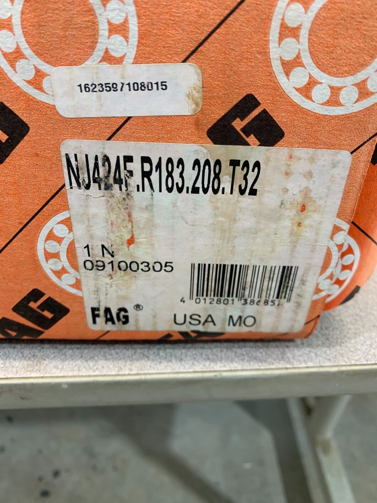 NEW IN BOX FAG NJ424FR183208T32 CYLINDRICAL ROLLER BEARING NJ424F.R183.208.T32