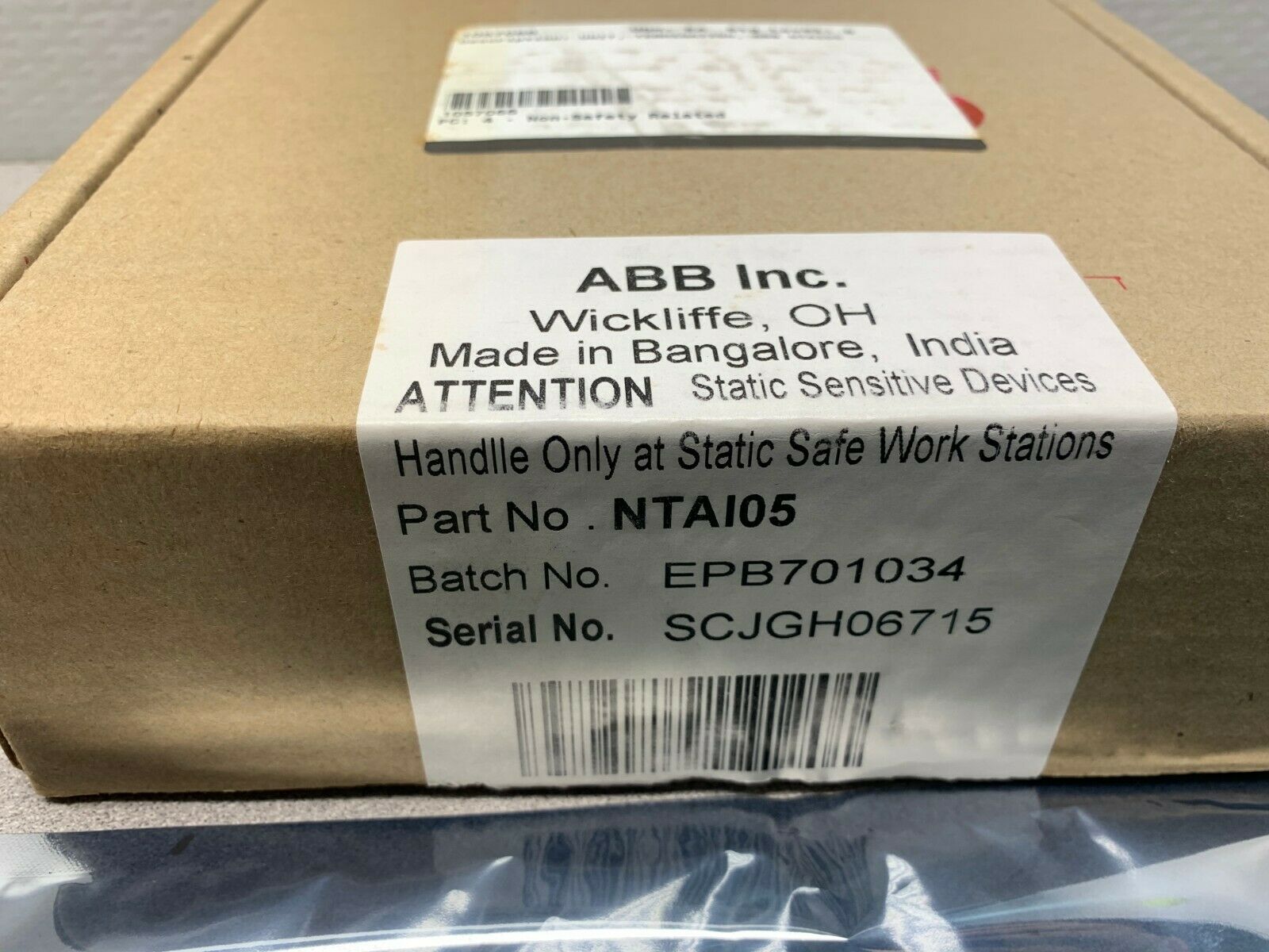 NEW IN BOX ABB 6632115T1 ANALOG INPUT TERMINATION UNIT NTAI05