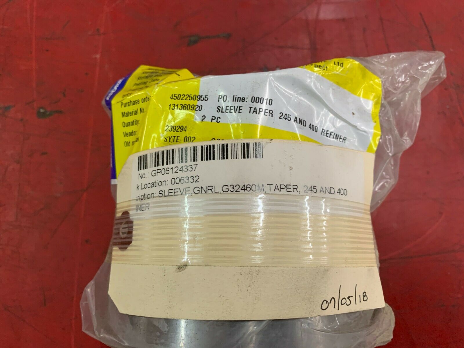 NEW ANDRITZ 131360920 TAPER SLEEVE 245 AND 400 REFINER