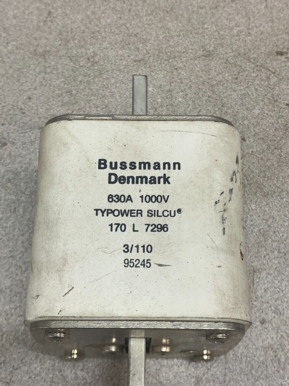 USED BUSSMANN 630A 1000V TYPOWER SILCU FUSE 170 L 7296