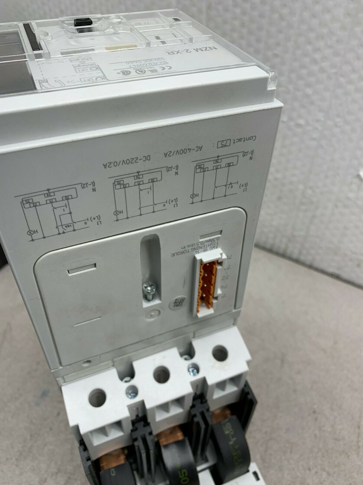 NEW  EATON MOELLER 125AMP BREAKER WITH SYNCHRONIZED REMOTE OPERATOR NZM 2-XR