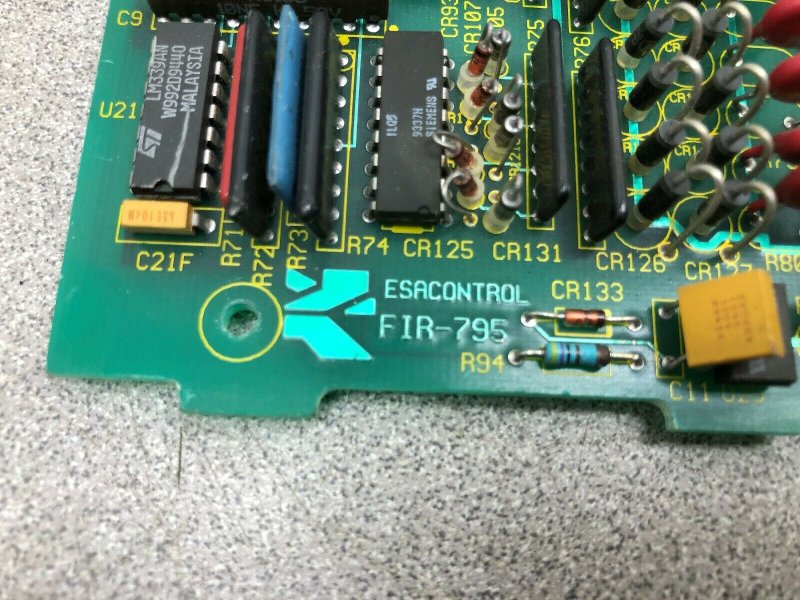 USED ESA CONTROLS CONTROL BOARD FIR-795  /  SM9-3055.052.20-P