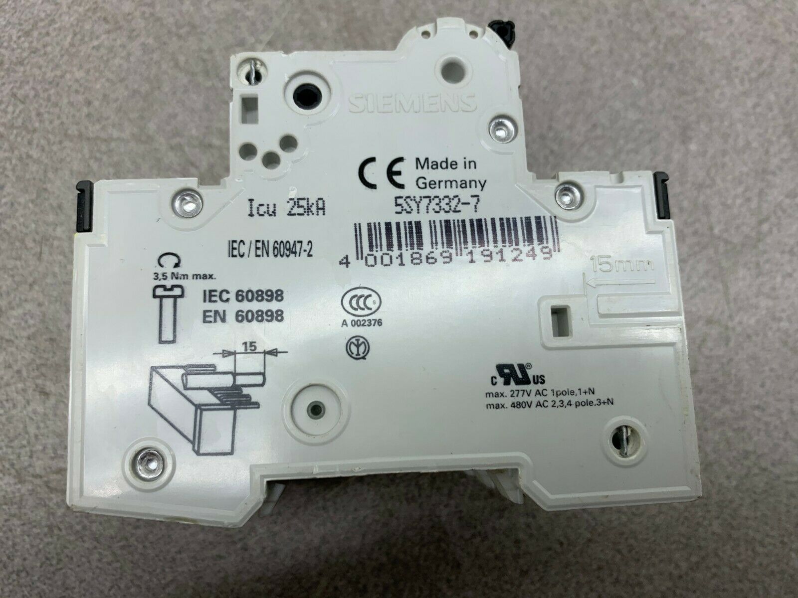 USED SIEMENS BREAKER 5SY7332-7