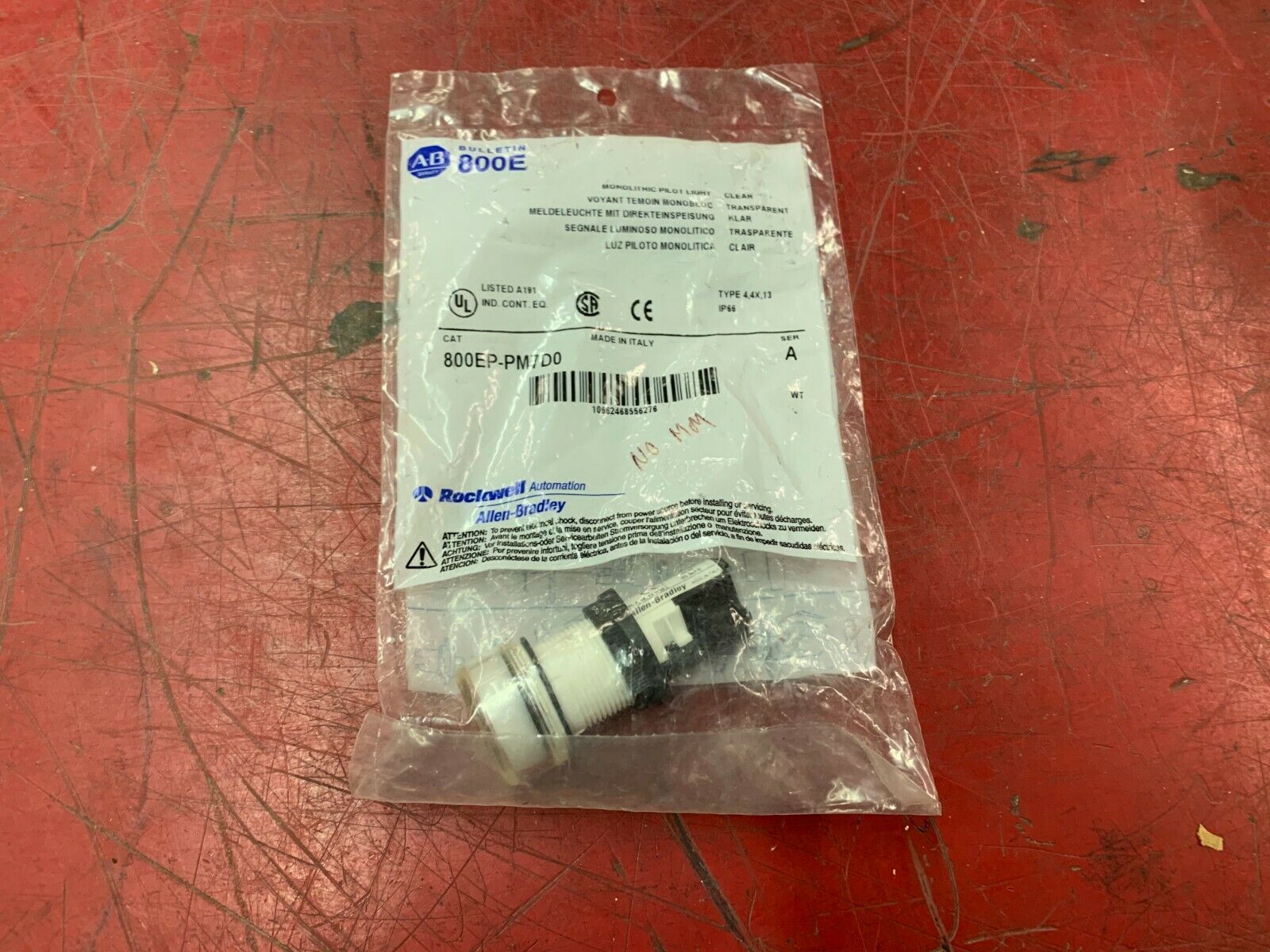 NEW IN BAG ALLEN BRADLEY PILOT LIGHT 800EP-PM7D0 SERIES A