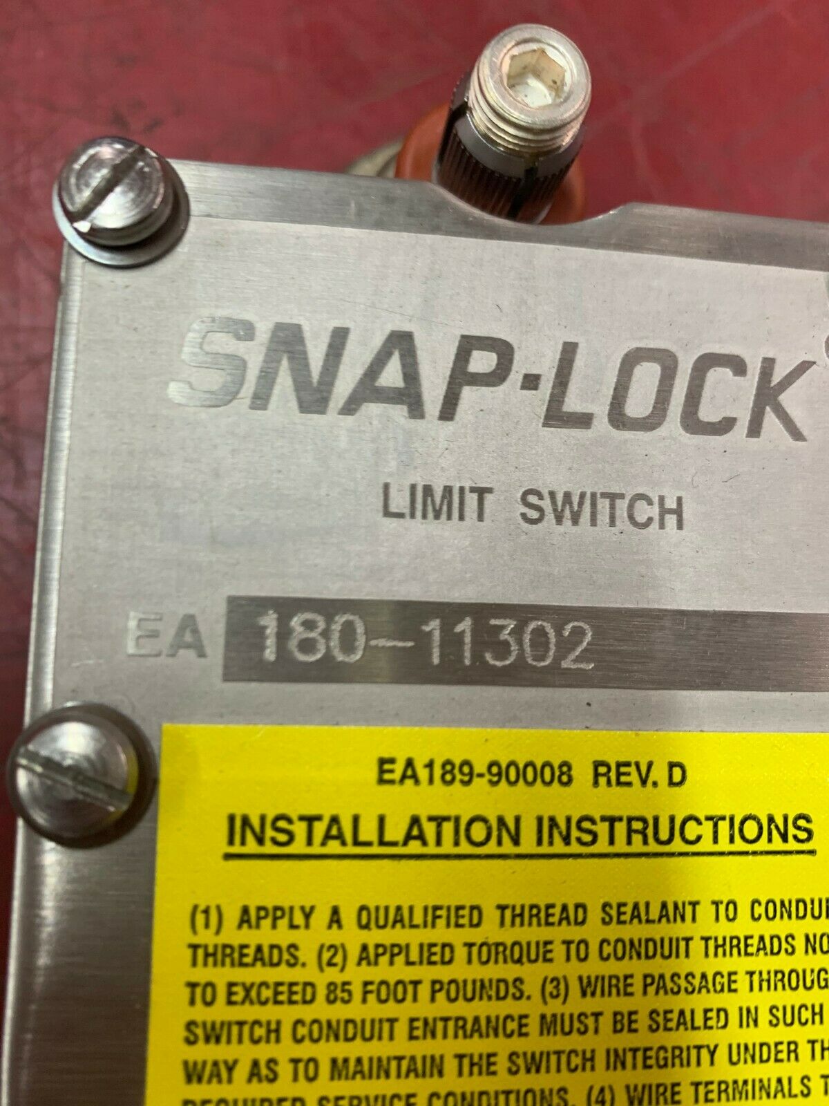 NEW NO BOX NAMCO SNAP-LOCK LIMIT SWITCH EA180-11302