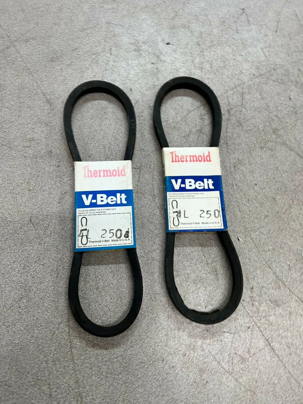 LOT OF 2 NEW NO BOX THERMOID BELT  4L250