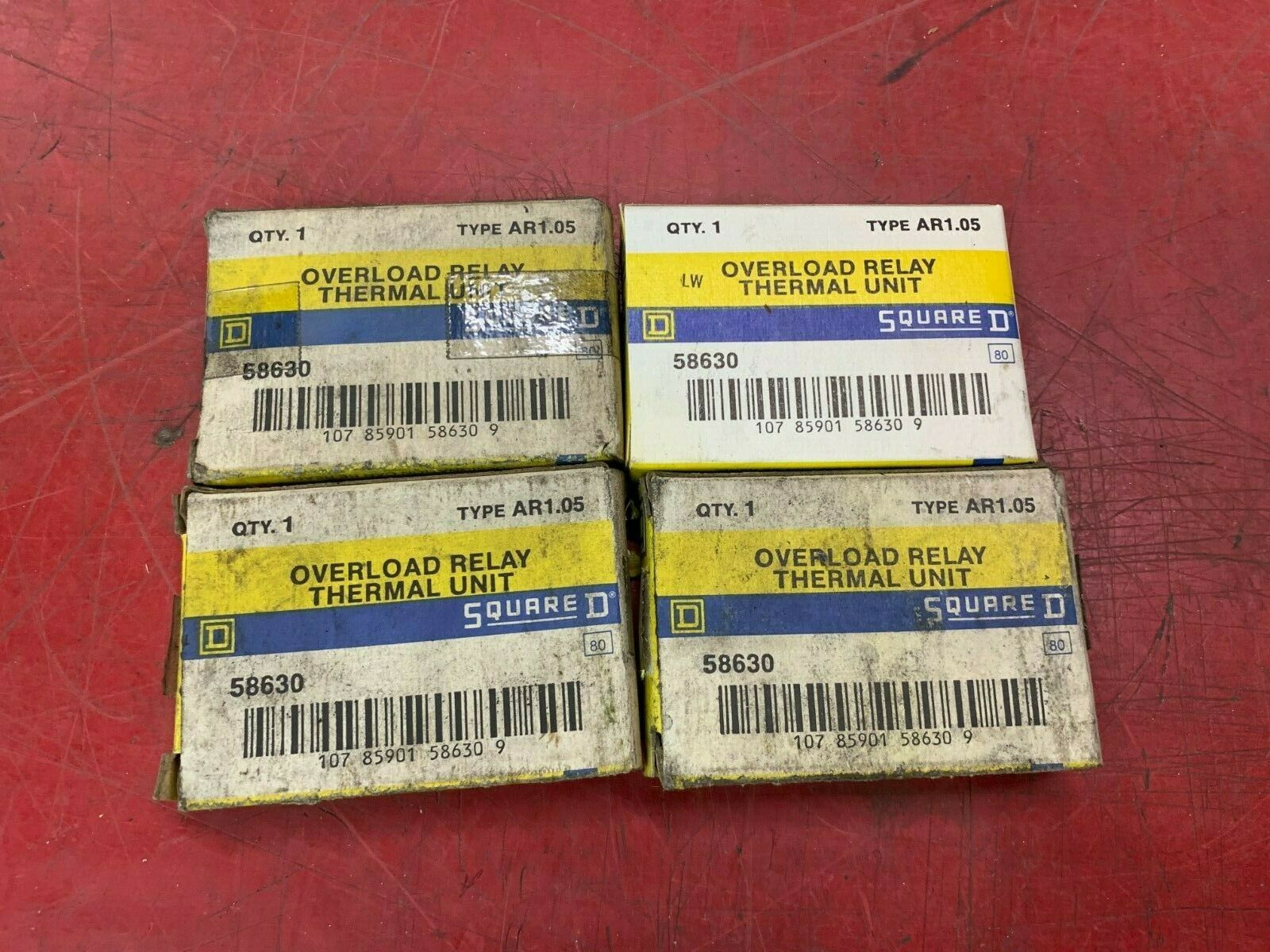 LOT OF 4 NEW IN BOX SQUARE D  HEATER ELEMENT AR1.05