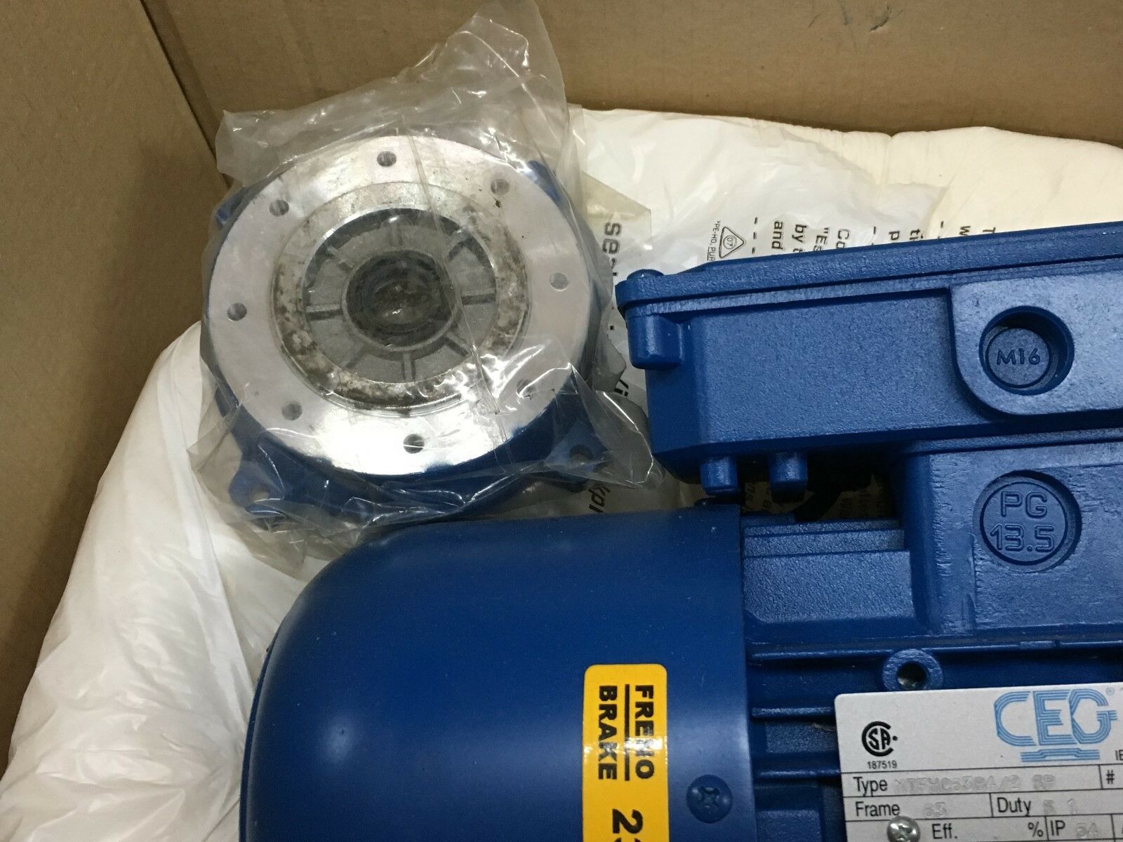 NEW IN BOX CEG .25HP MOTOR MTFHC63B4 /2SP