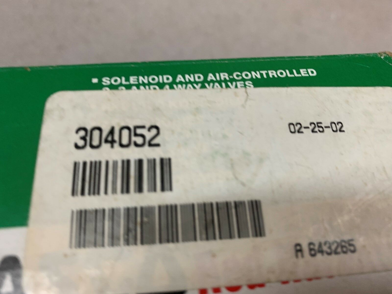 NEW IN BOX ASCO VALVE 304052