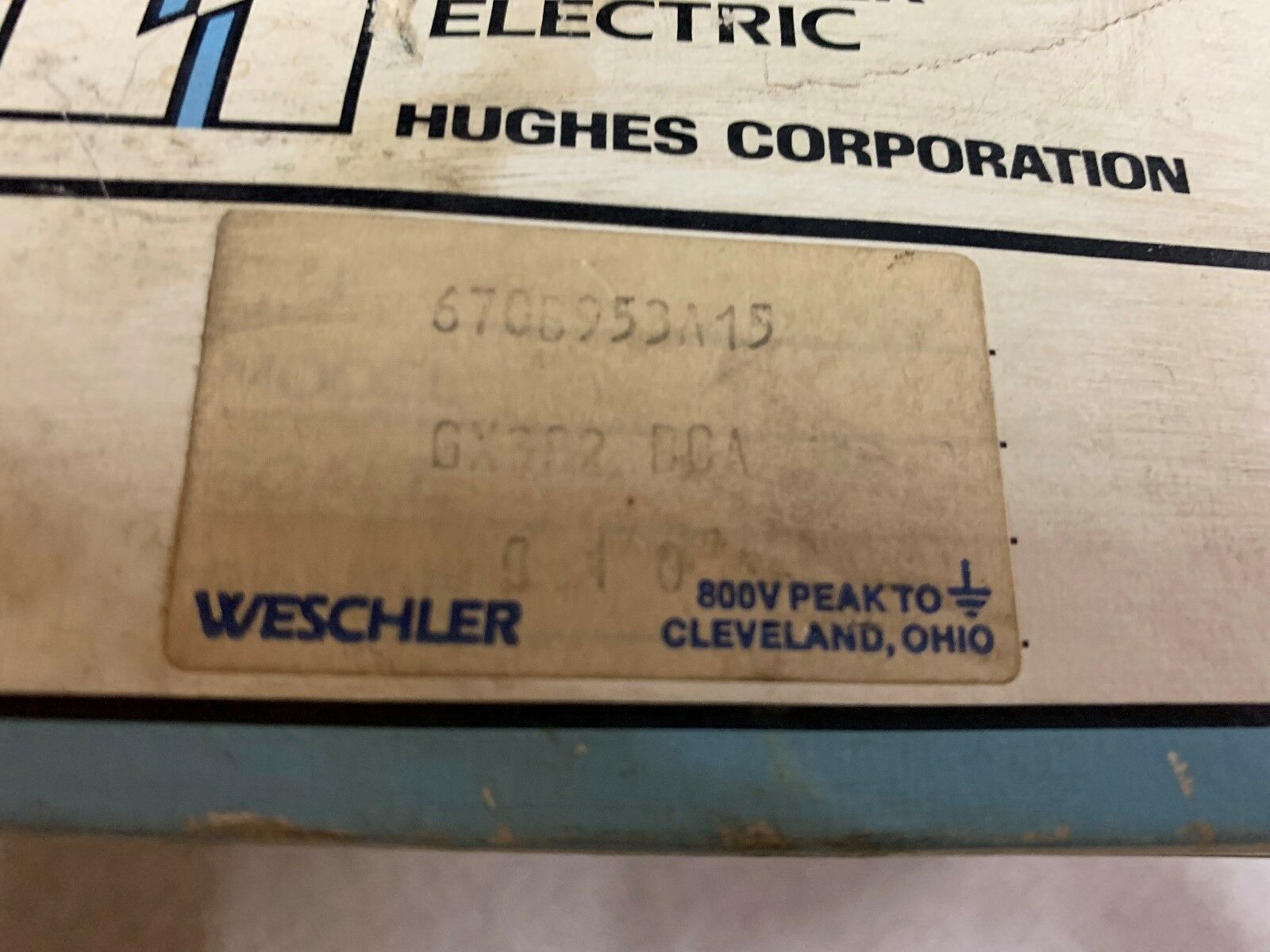 NEW IN BOX WESCHLER 0-100ADC  PANEL METER 670B953A15