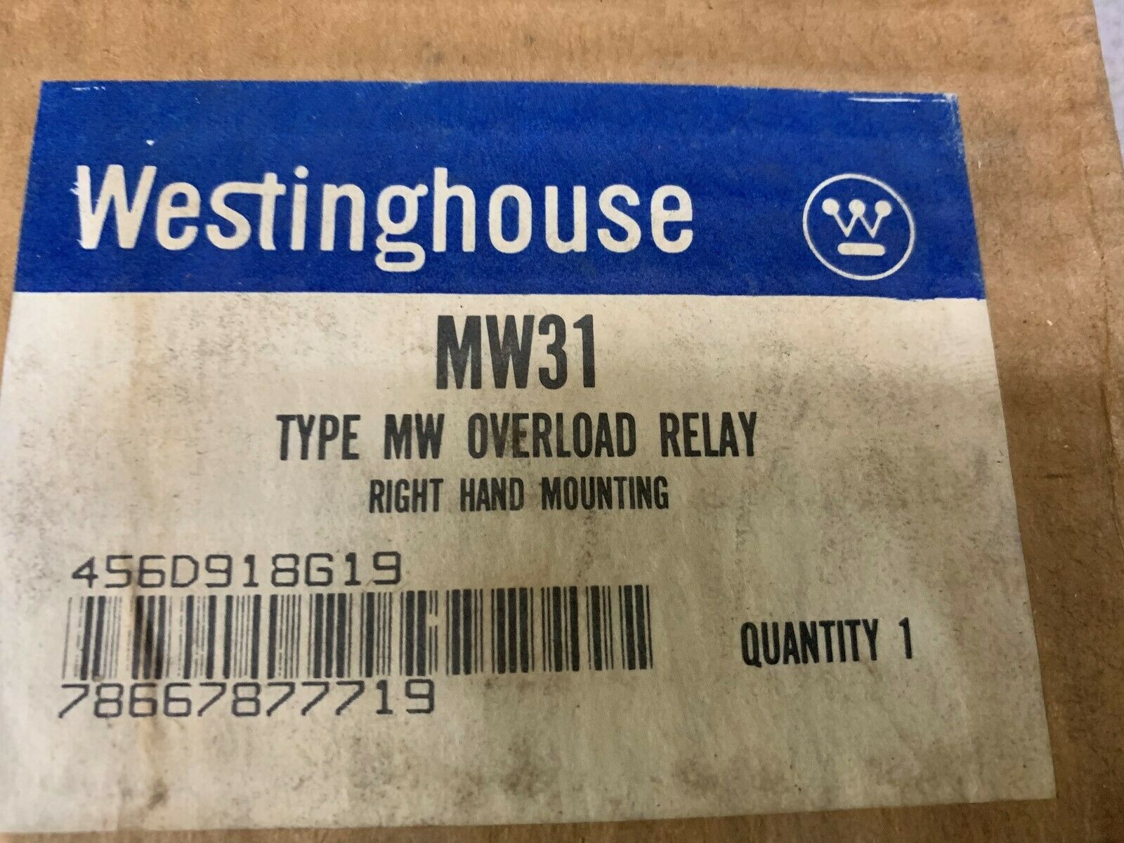 LOT OF 7 NEW IN BOX WESTINGHOUSE RELAY MW31