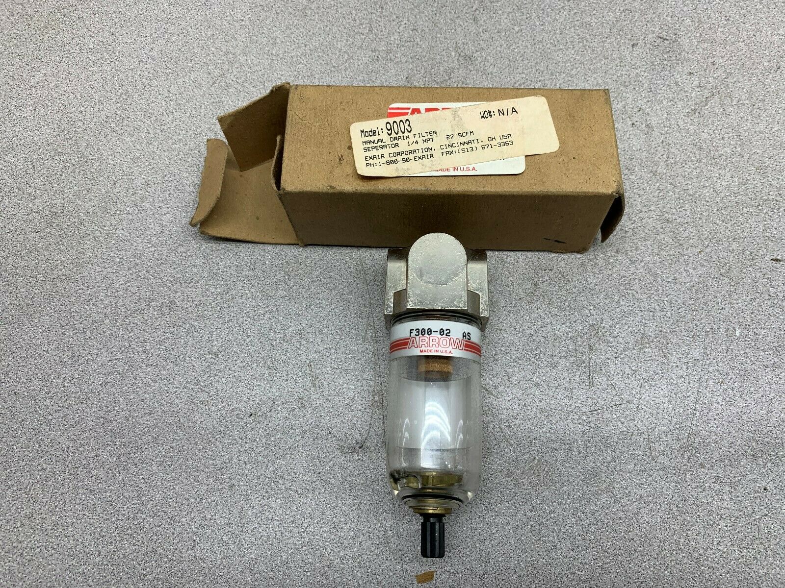 NEW IN BOX ARROW FILTER F300-02