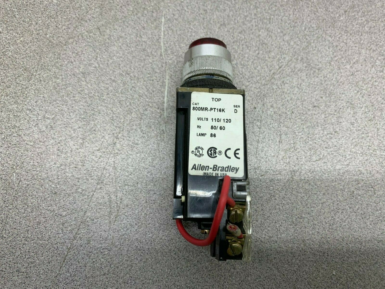 LOT OF 2 USED ALLEN BRADLEY PUSHBUTTON 800MR-PT-16K