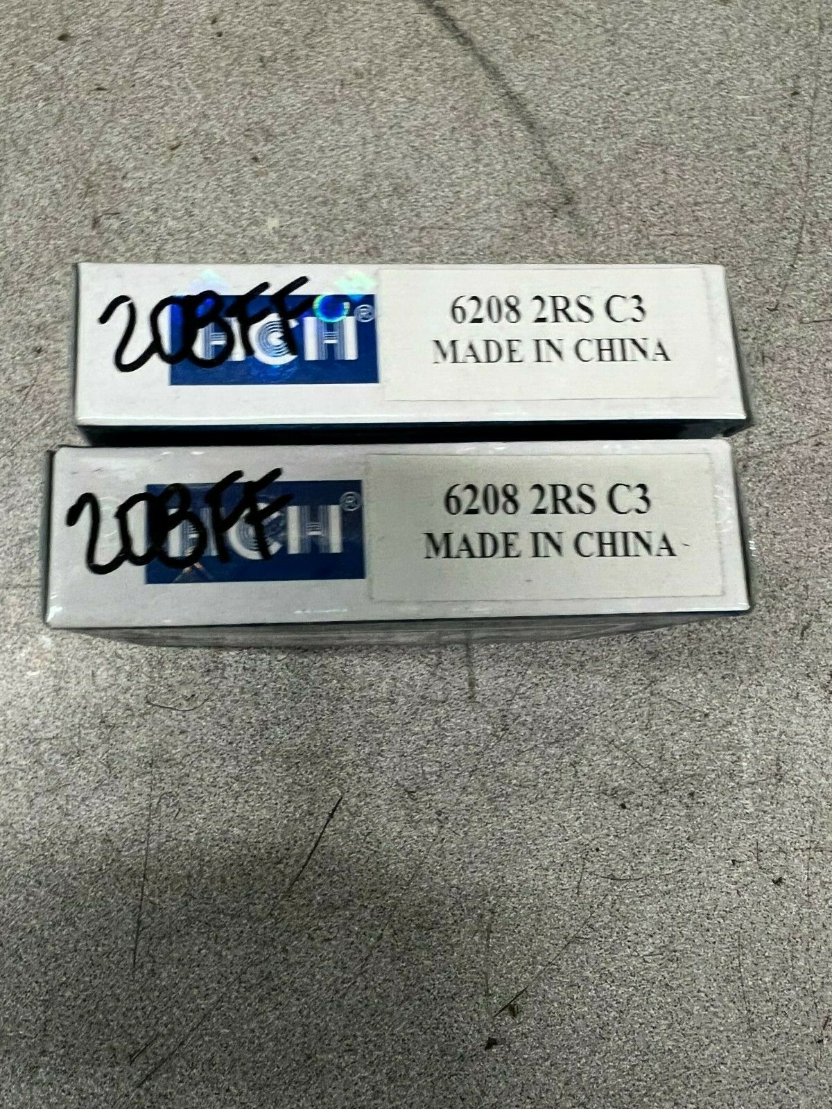 LOT OF 2 NEW IN BOX HCH BALL BEARING 6208 2RS C3