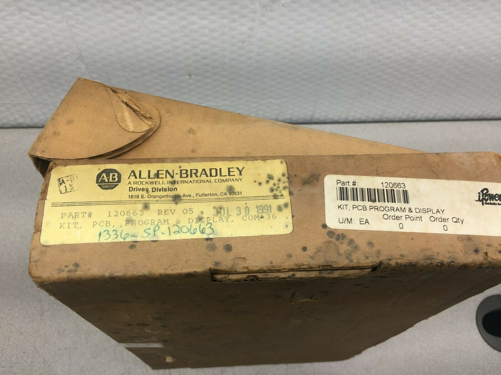 NEW IN BOX ALLEN BRADLEY PROGRAM AND DISPLAY 120663 REV 05