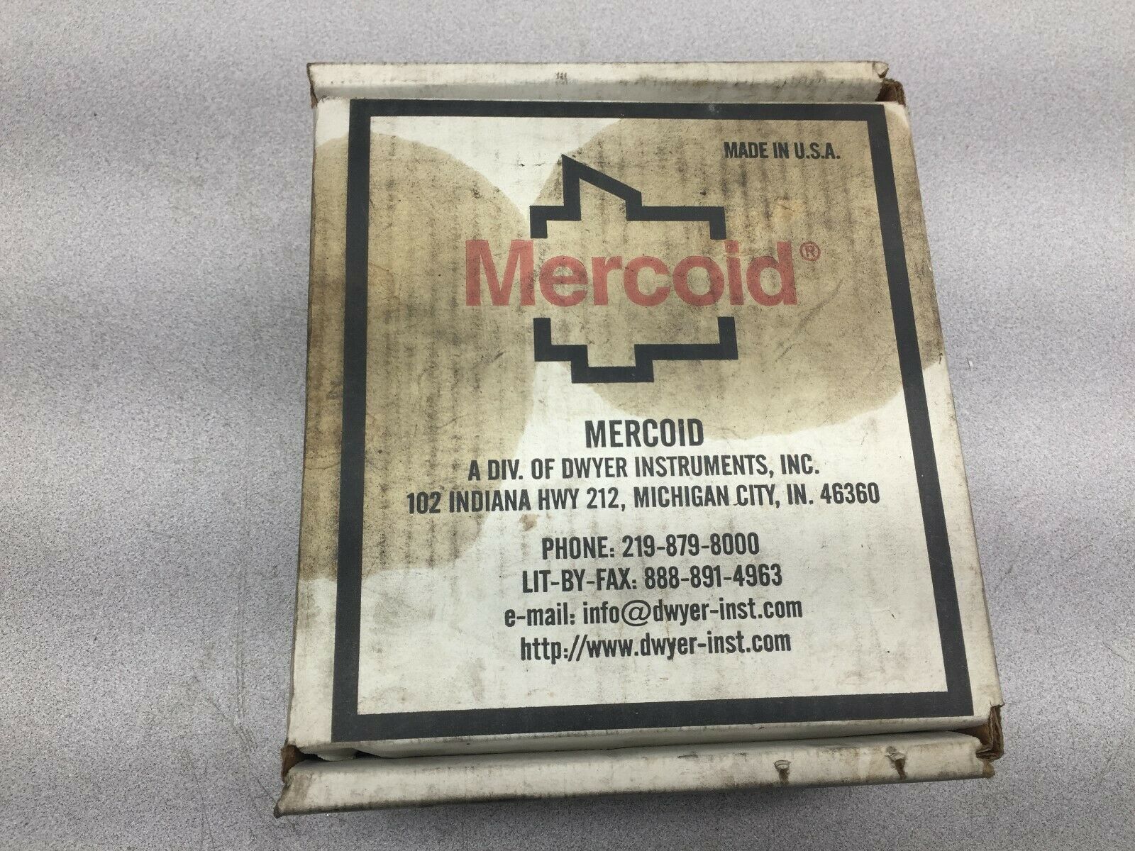 NEW IN BOX MERCOID MERCURY DIFFERENTAL PRESSURE SWITCH BB-523-3-8S