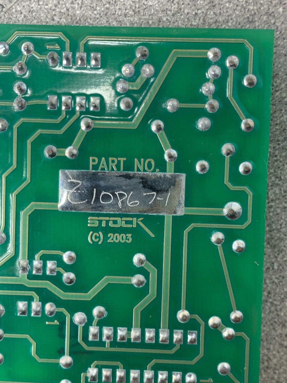 NEW NO BOX STOCK CIRCUIT BOARD 210867-1