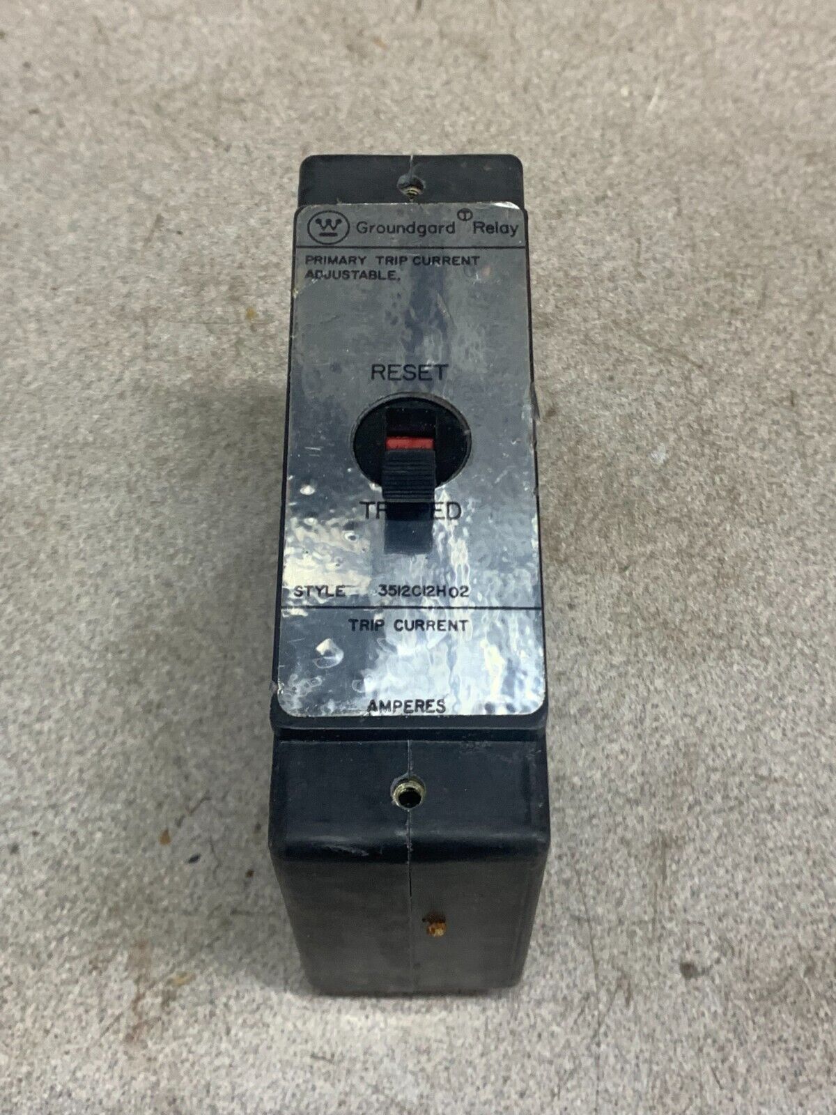 USED WESTINGHOUSE GROUNDGARD RELAY 3512C12H02