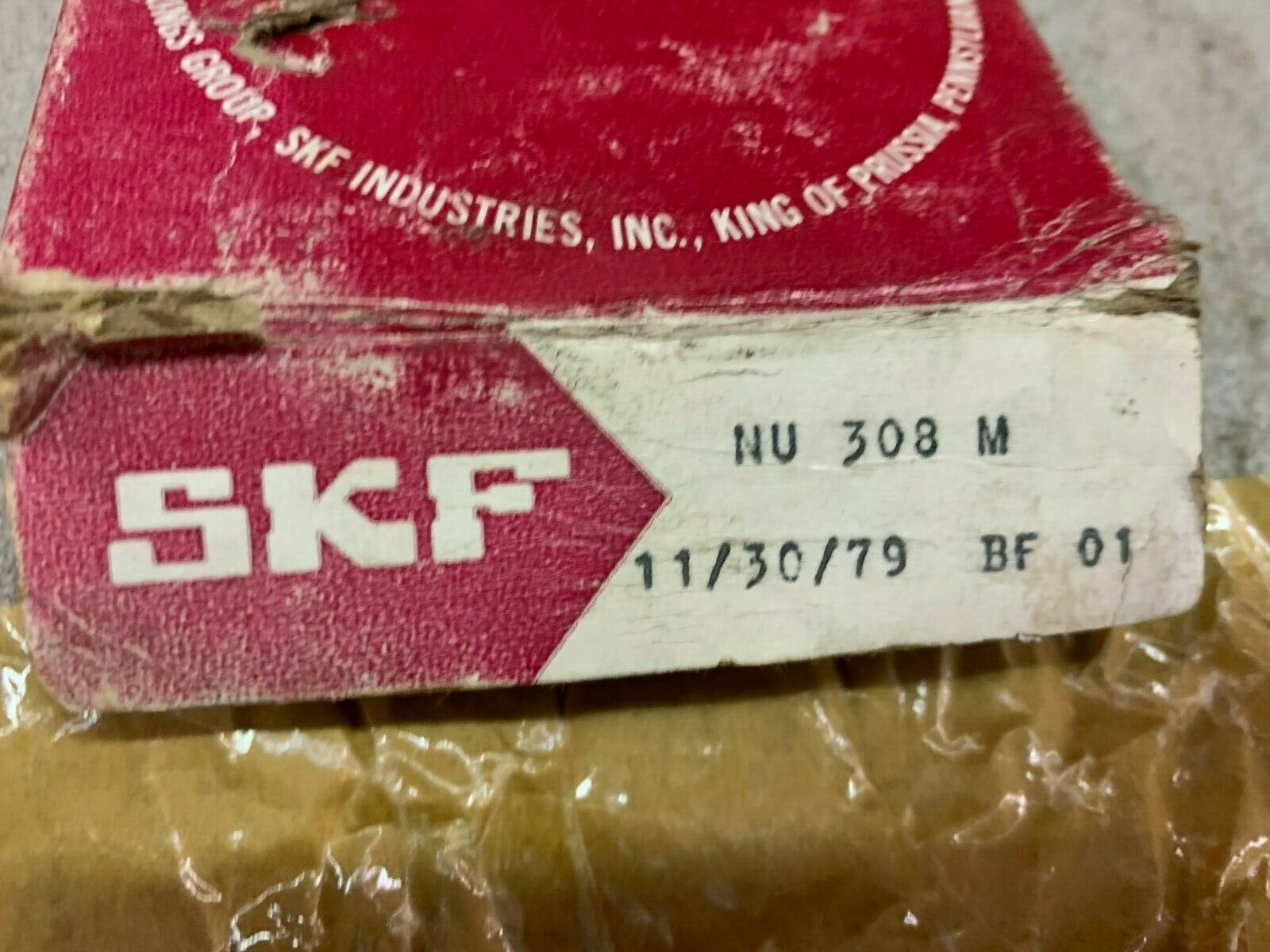 NEW IN BOX SKF BALL BEARING NU 308 M