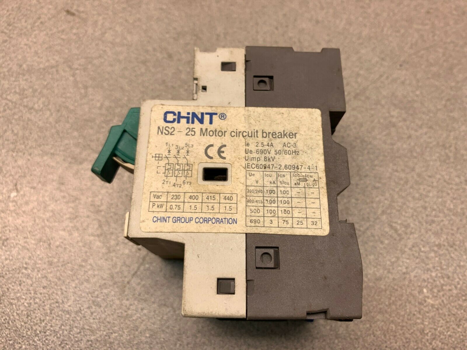 USED CHINT BREAKER NS2-FA0110