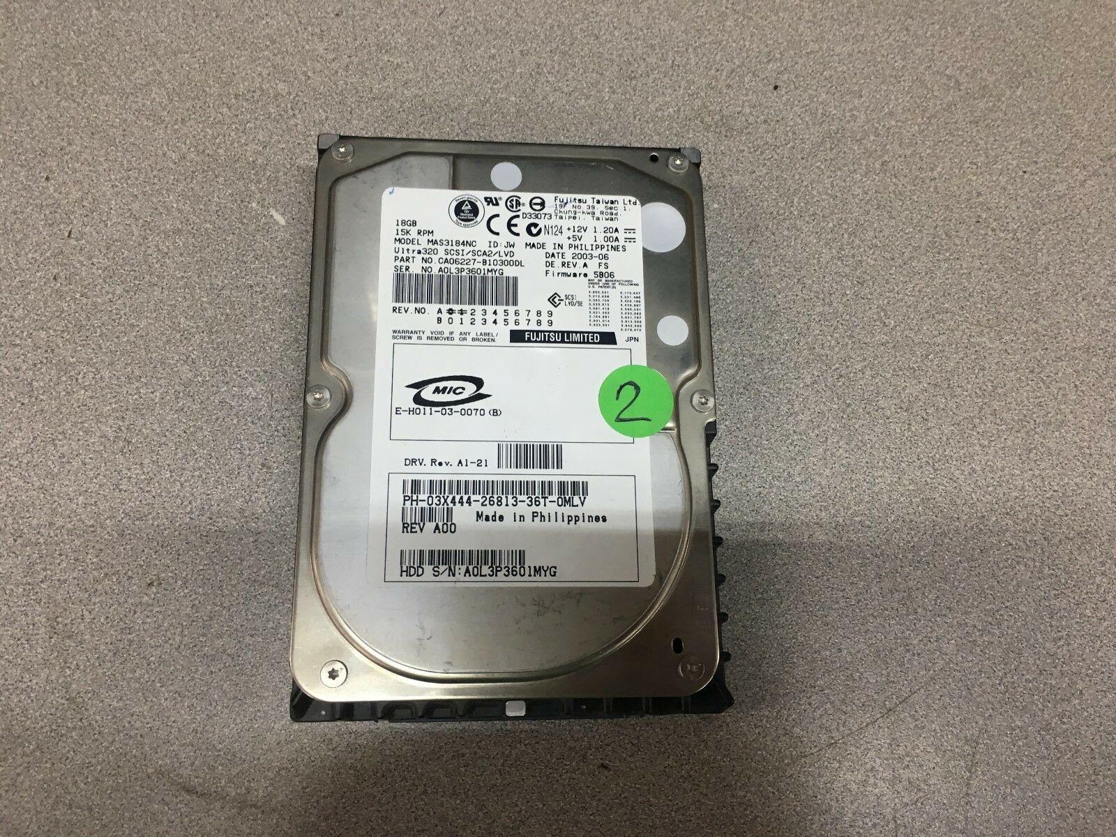 USED GENERAL ELECTRIC/FUJITSU CA06227-B10300DL