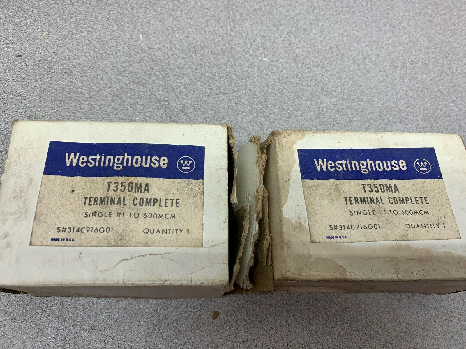 LOT OF 2 NEW IN BOX WESTINGHOUSE TERMINAL COMPLETE T350MA