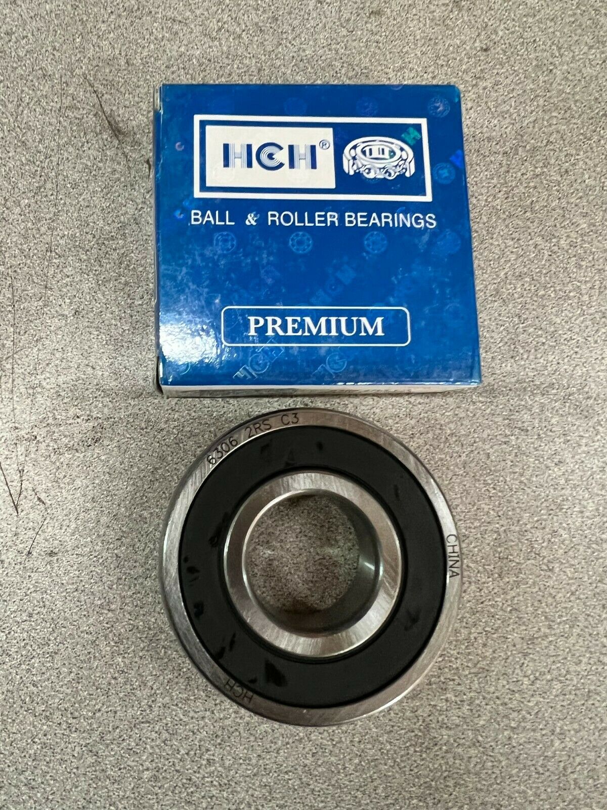 NEW IN BOX HCH BALL BEARING 6306 2RS C3