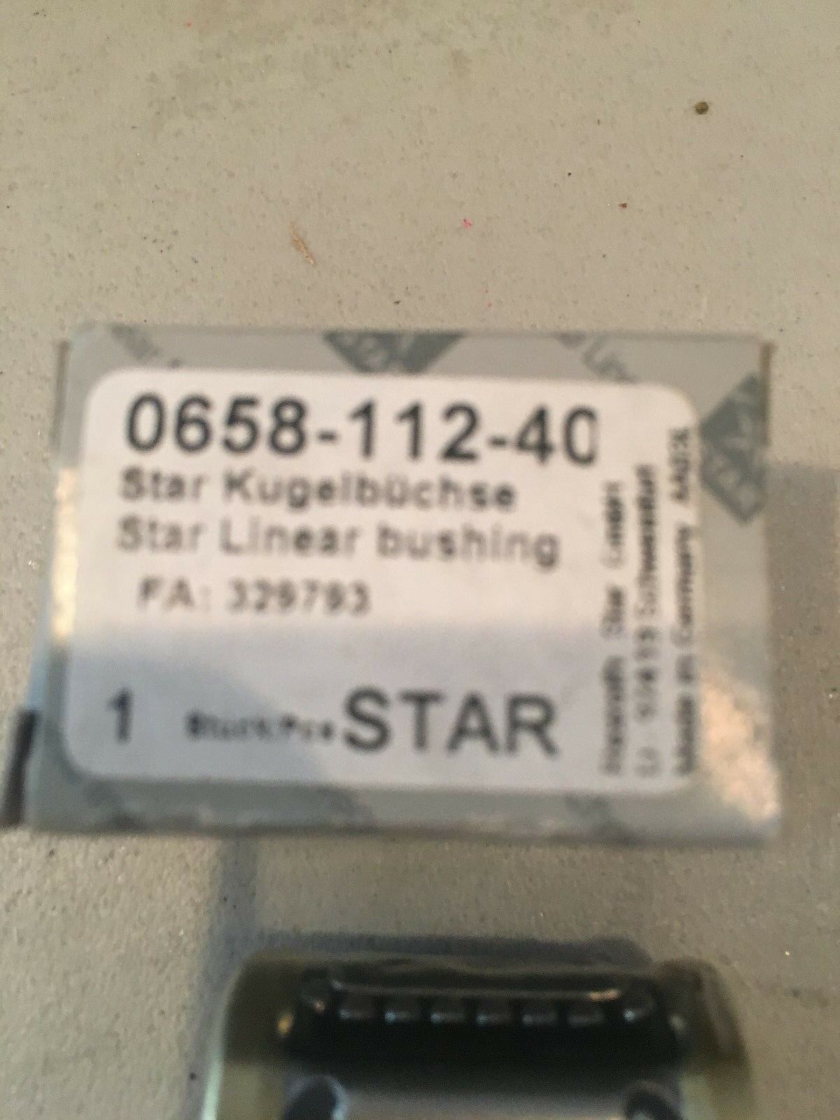 NEW IN BOX STAR BUSHING 0658-112-40