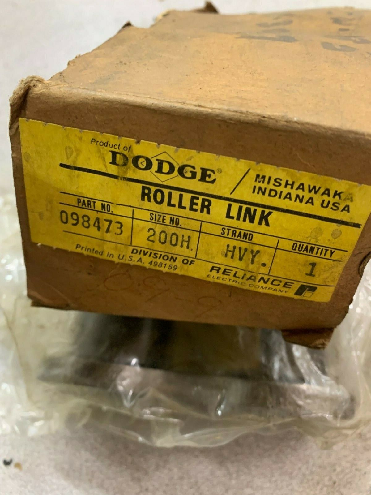 NEW IN BOX DODGE SIZE 200H HEAVY ROLLER LINK 098473