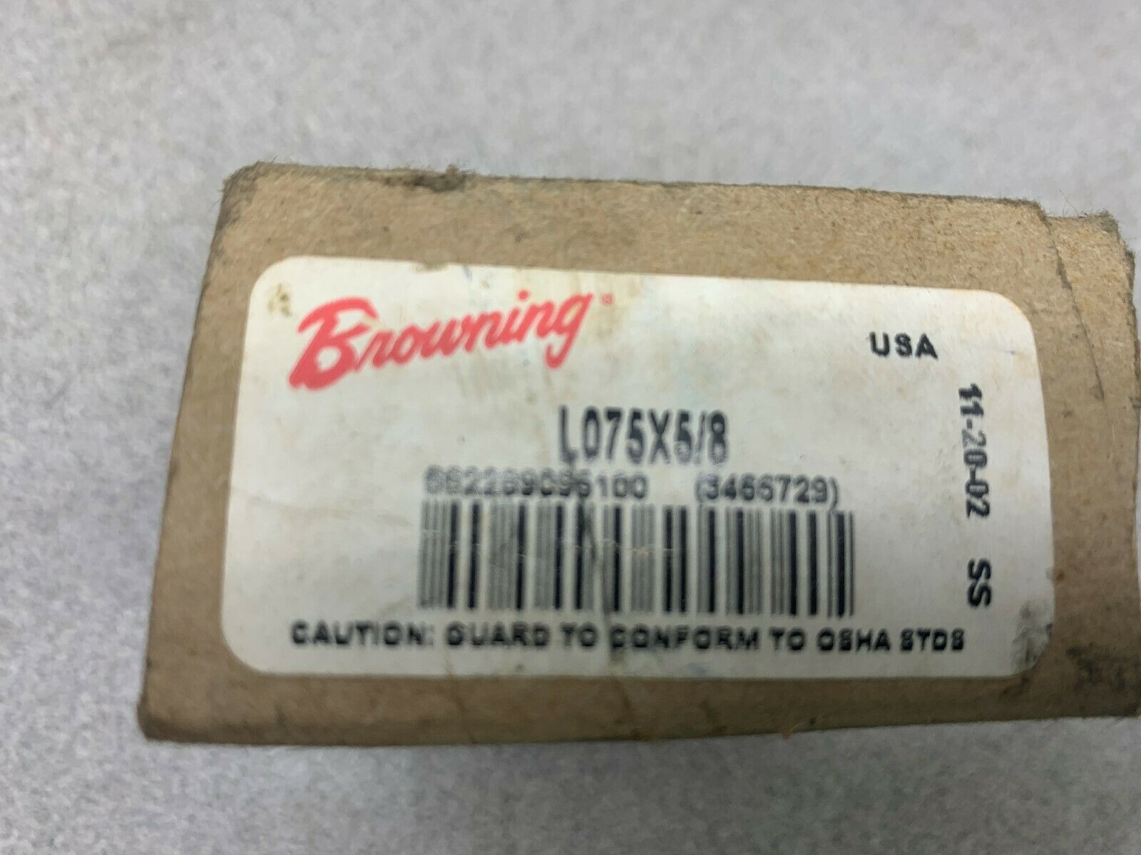 LOT OF 2 NEW IN BOX BROWNING BEARING L075X5/8