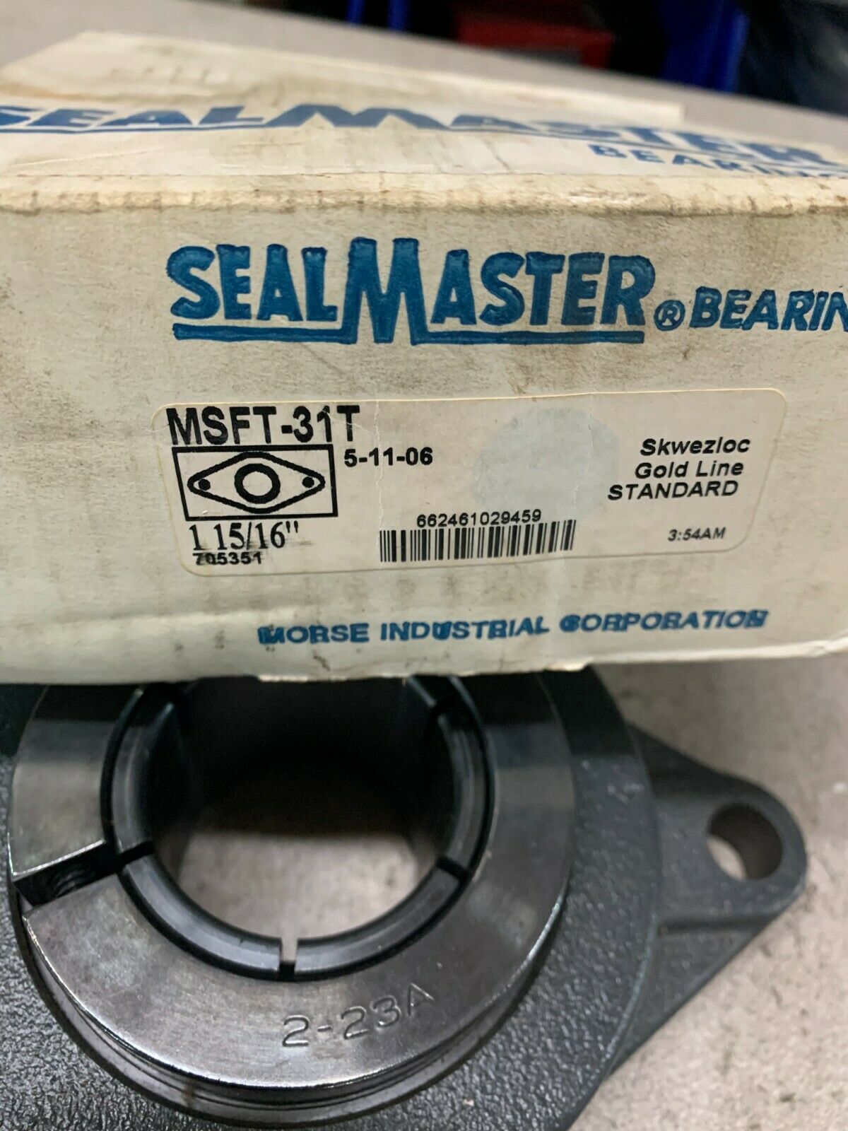 NEW IN BOX SEALMASTER 2-BOLT FLANGE BEARING 1-15/16" BORE MSFT-31T