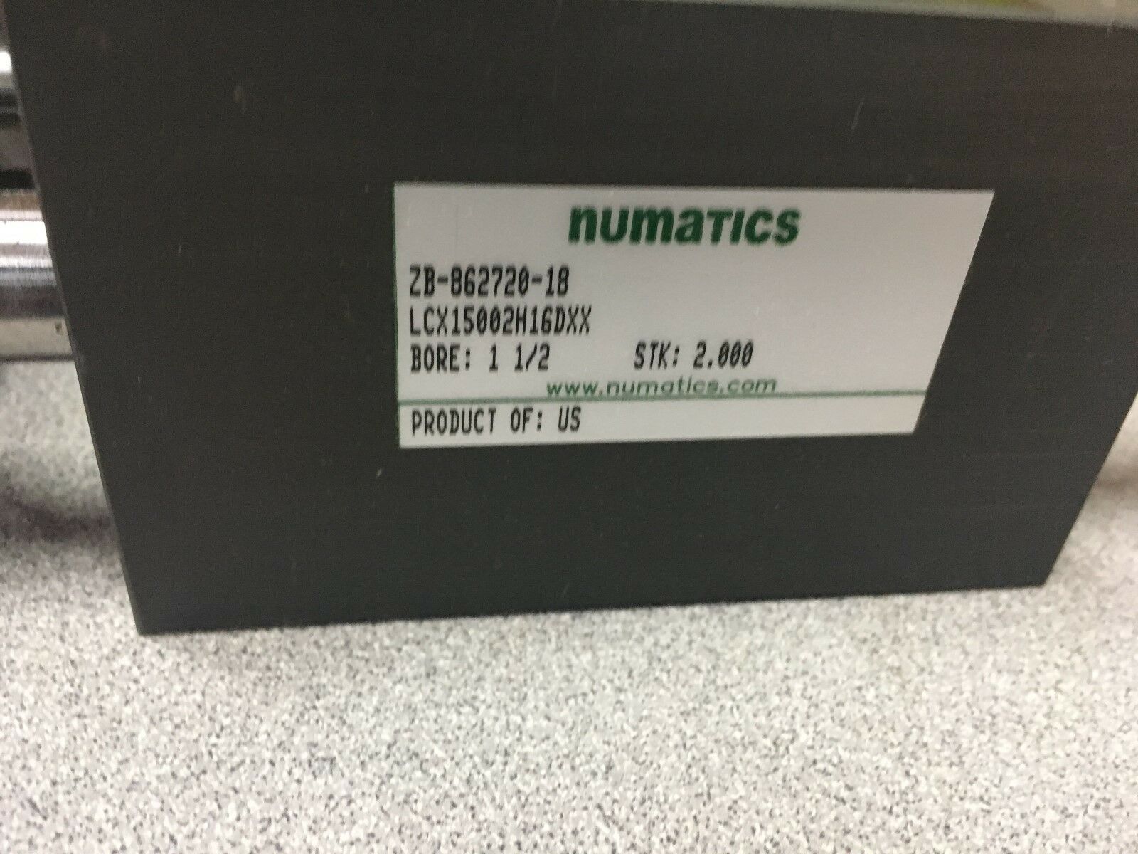 NEW IN BOX NUMATICS ZB-862720-18 CYLINDER/ASSEMBLY LCX15002H16DXX