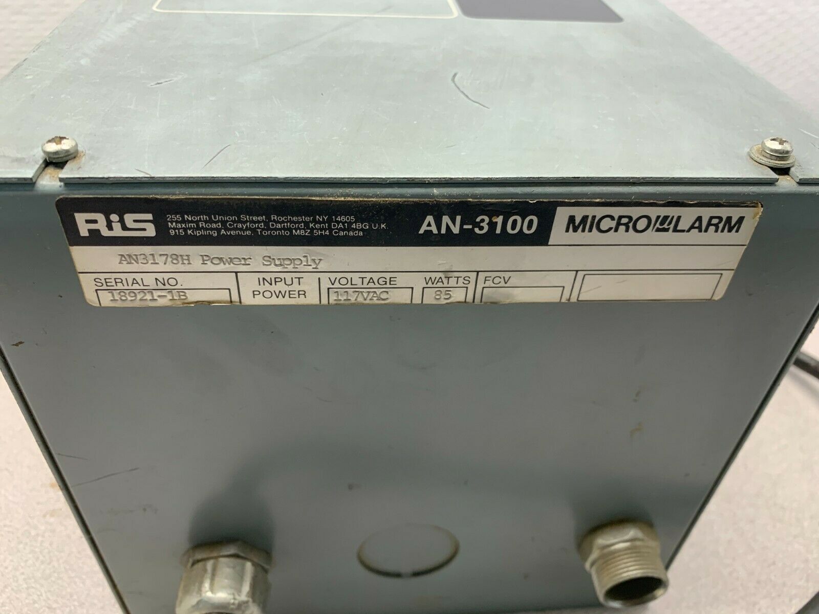 USED RIS AN-3100 POWER SUPPLY AN3178H