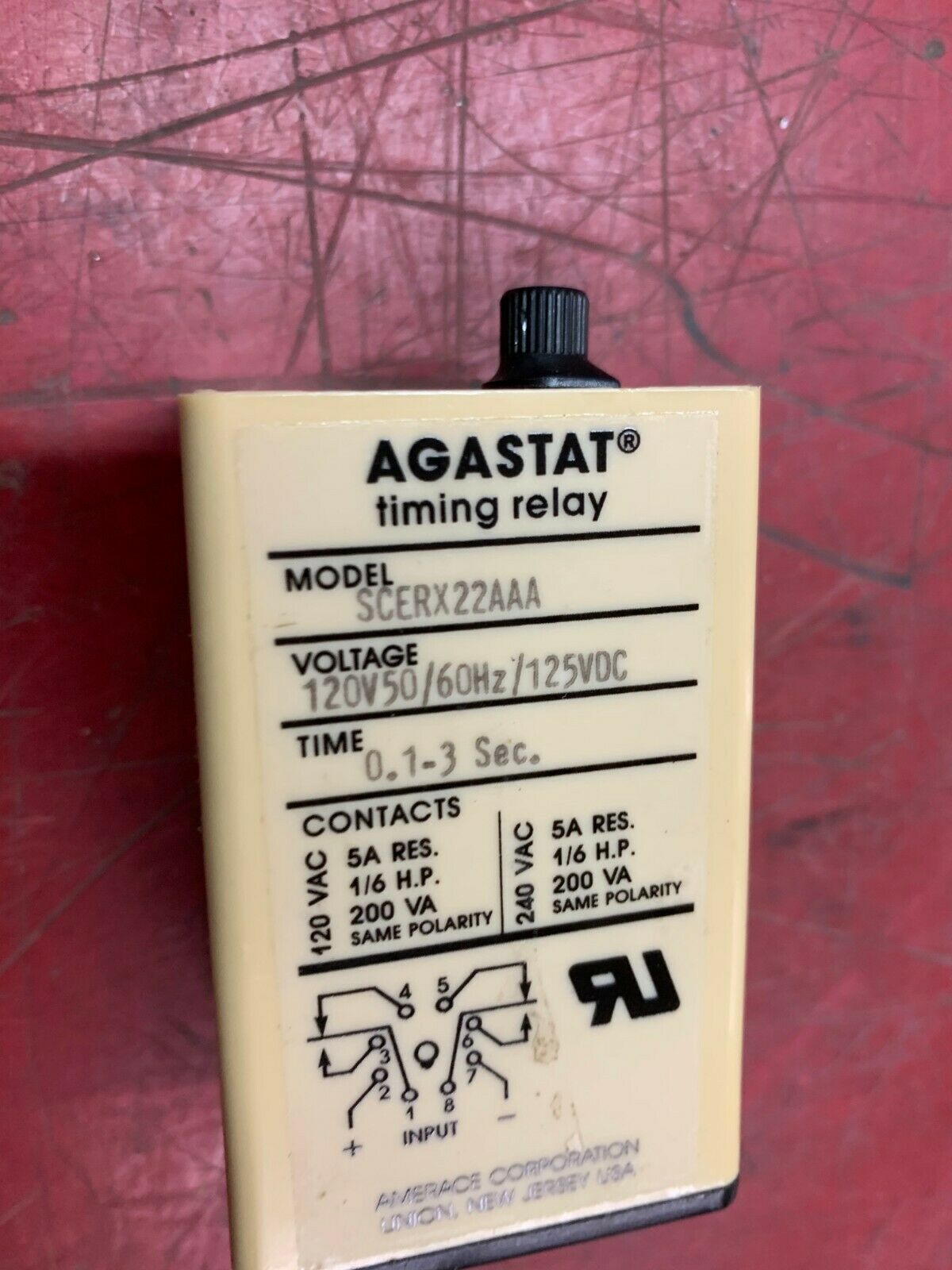 NEW IN BOX AGASTAT 0.1-3SEC. TIMING RELAY SCERX22AAA