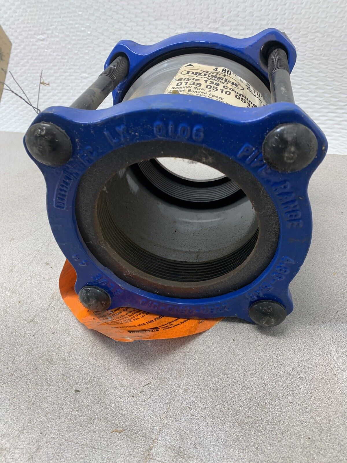 NEW DRESSER STYLE 138 COUPLING 4.80" X 5.10" BLUE 0138 0510 0510 00