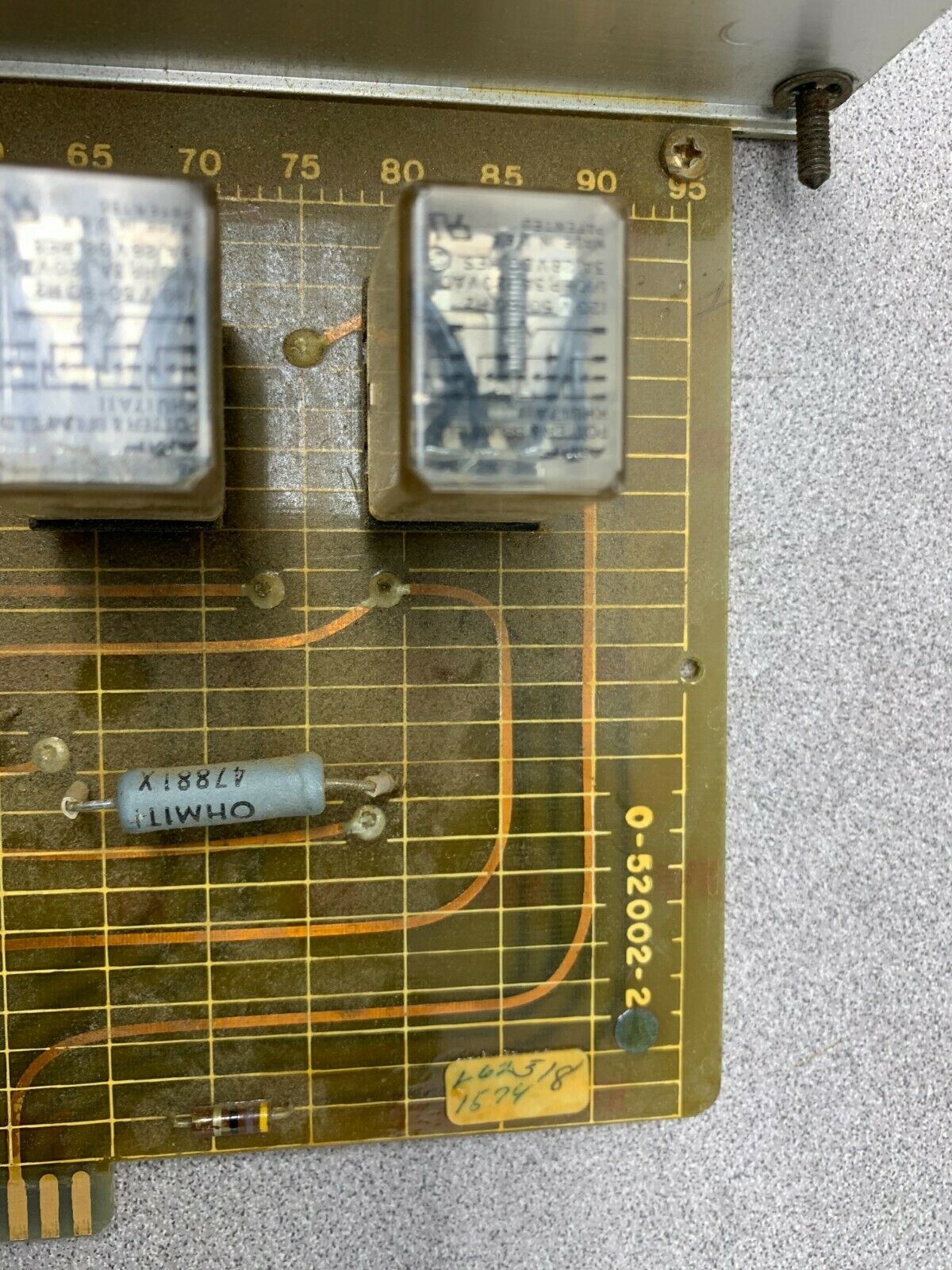 USED RELIANCE ELECTRIC RELAY BOARD 0-52002-2