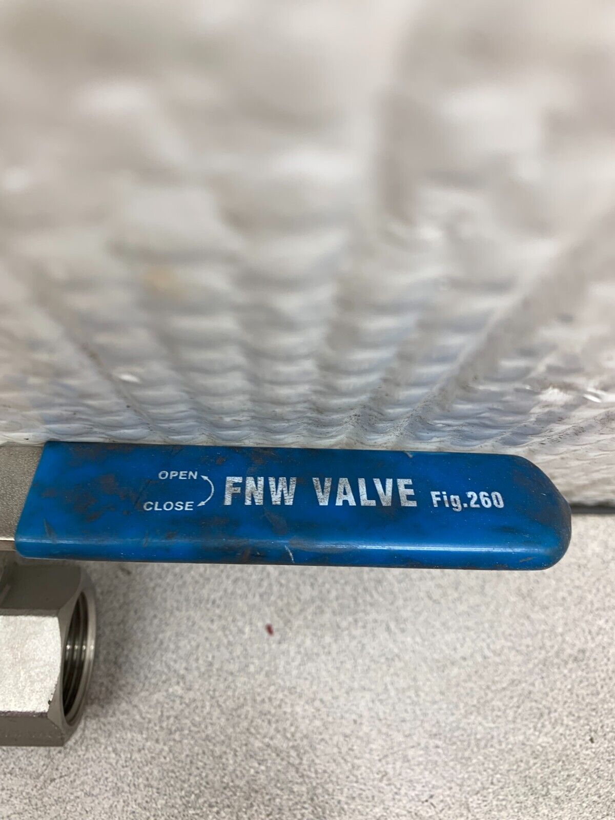 NEW NO BOX FNW FIG. 260 1" CF8M 1000 WOG STAINLESS BALL VALVE