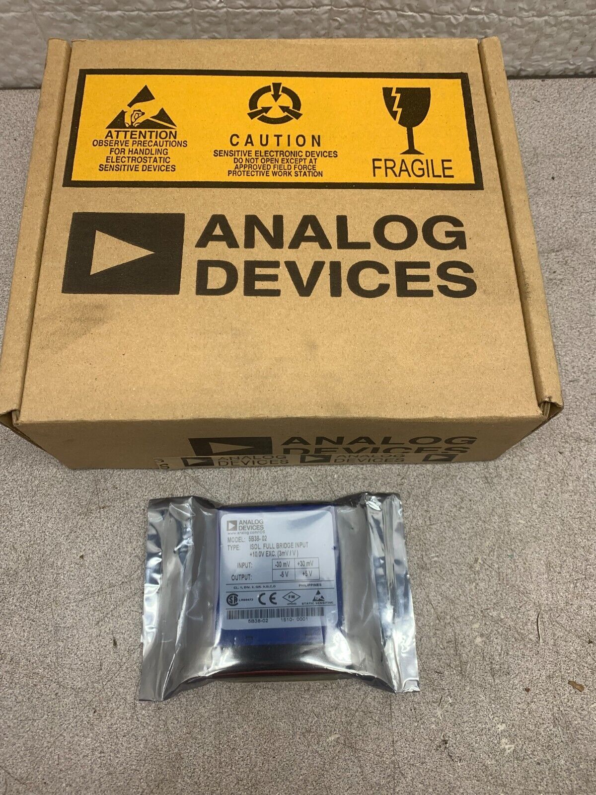 NEW IN BOX ANALOG DEVICES ISOL. FULL BRIDGE INPUT MODULE 5B38-02