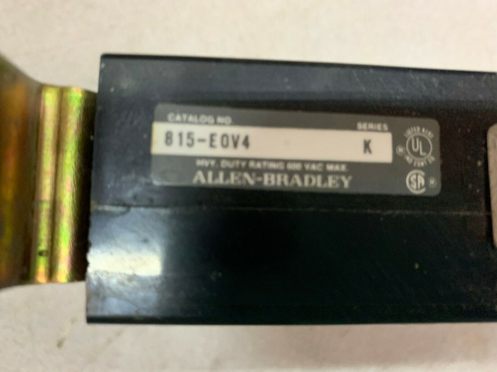 NEW NO BOX ALLEN BRADLEY RELAY 815-E0V4 SERIES K