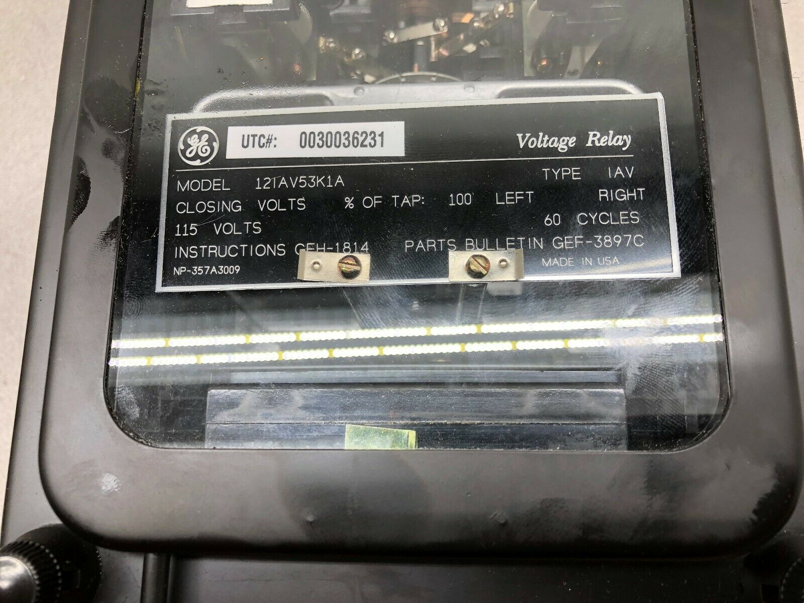 NEW NO BOX GE 115 VAC VOLTAGE RELAY 12IAV53K1A