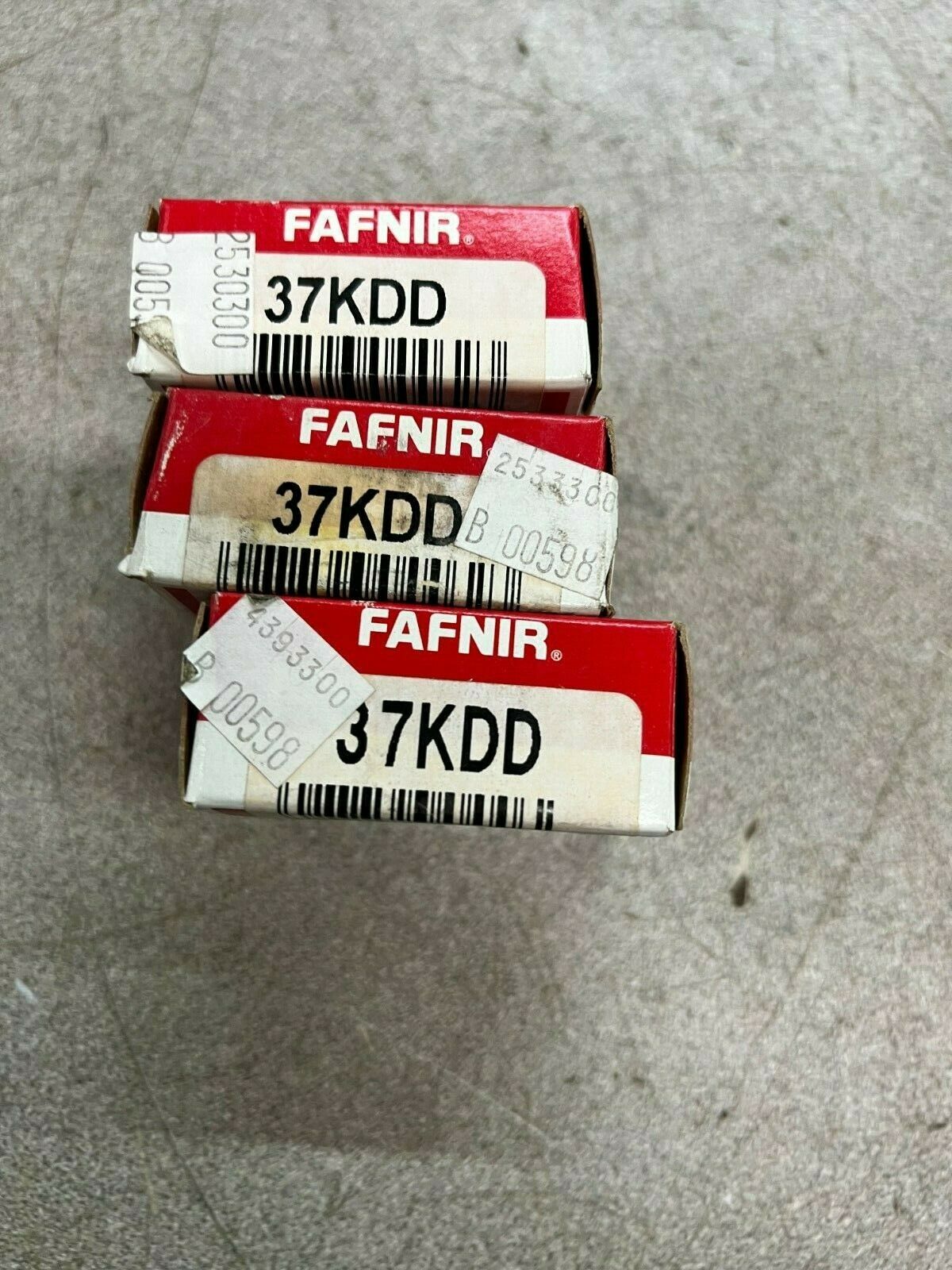 LOT OF 3 NEW IN BOX FAFNIR BEARING 37KDD