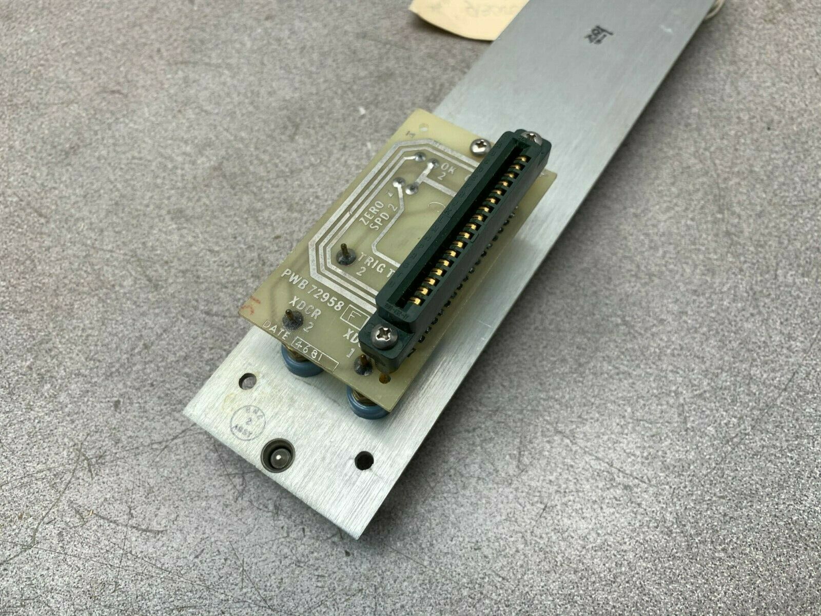 NEW NO BOX BENTLY NEVADA 72956-01C ZERO SPEED MONITOR FACEPLATE 72955-01