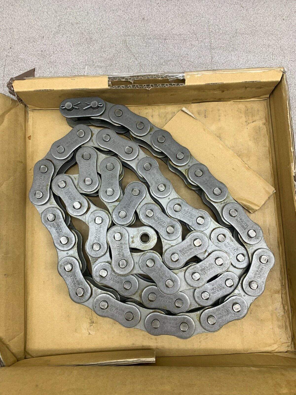 NEW HKK 100-1R ROLLER CHAIN 100-1RIV. 60 LINKS