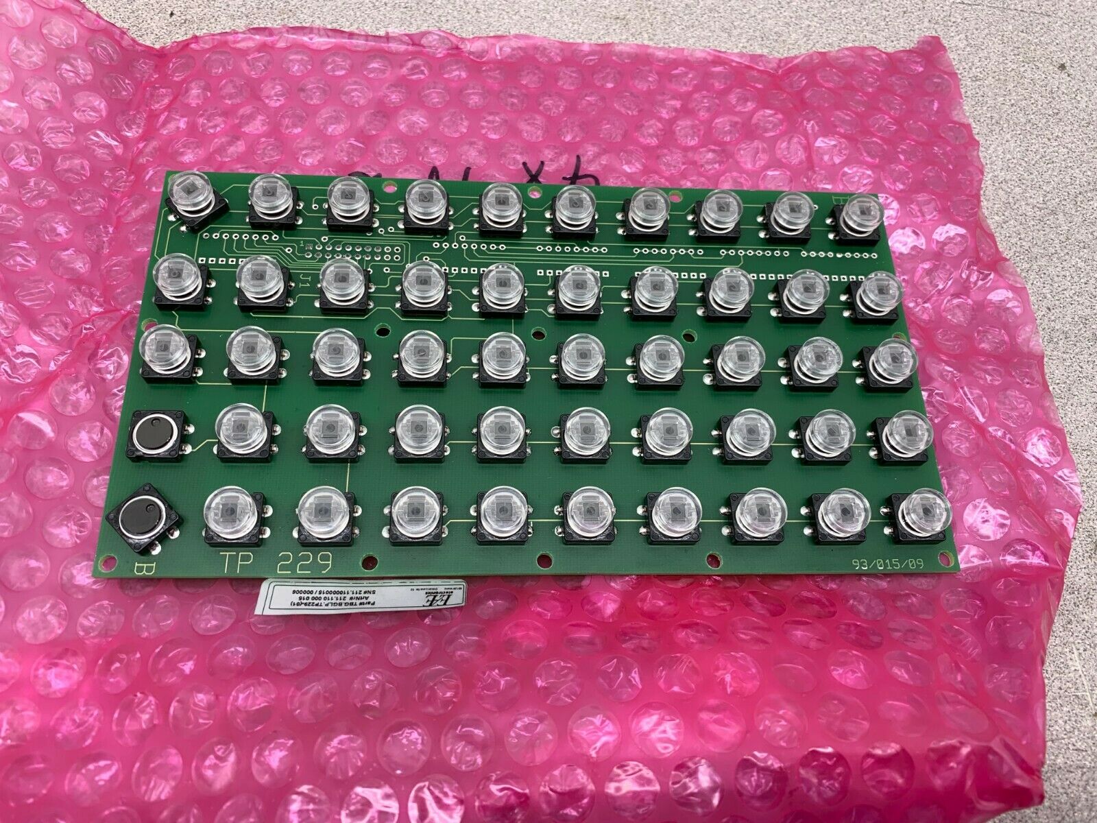 NEW NO BOX EAE ELECTRONICS TBG.BGLP.TP229-(01) CIRCUIT BOARD 211.110 000 015
