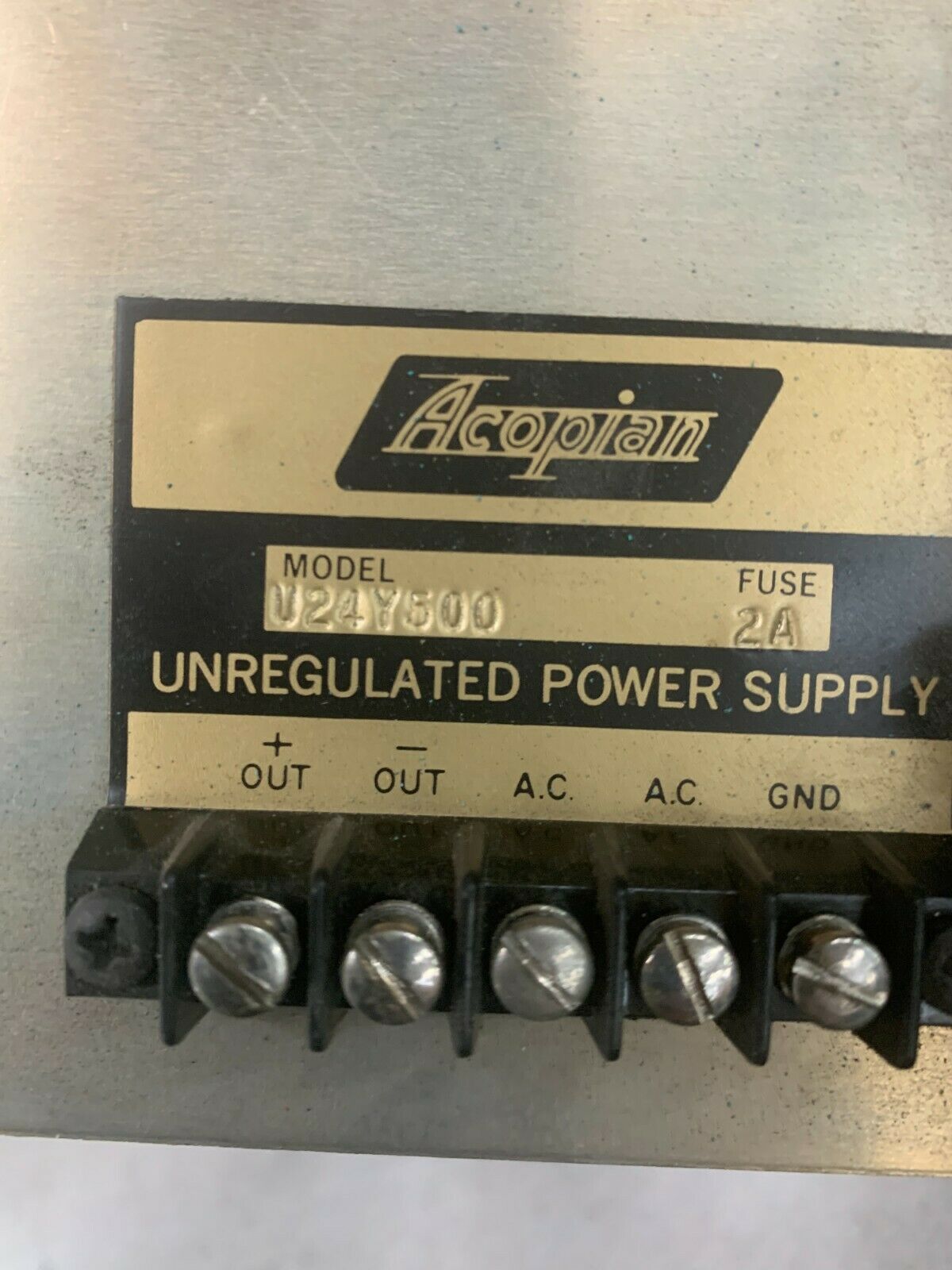 USED ACOPIAN POWER SUPPLY U24Y500