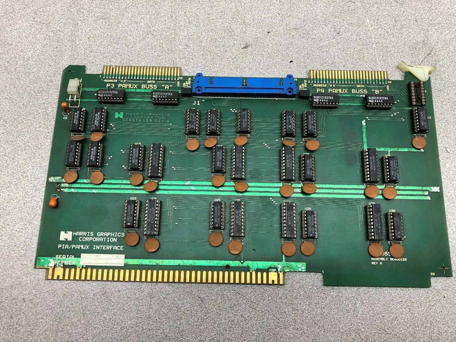 USED HARRIS GRAPHICS INTERFACE ASSY  SE80TA129 REV A