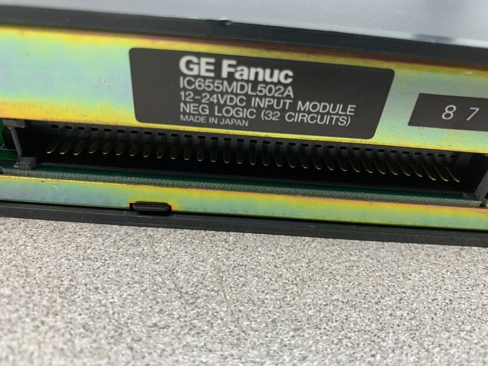 USED GE FANUC INPUT MODULE IC655MDL502A